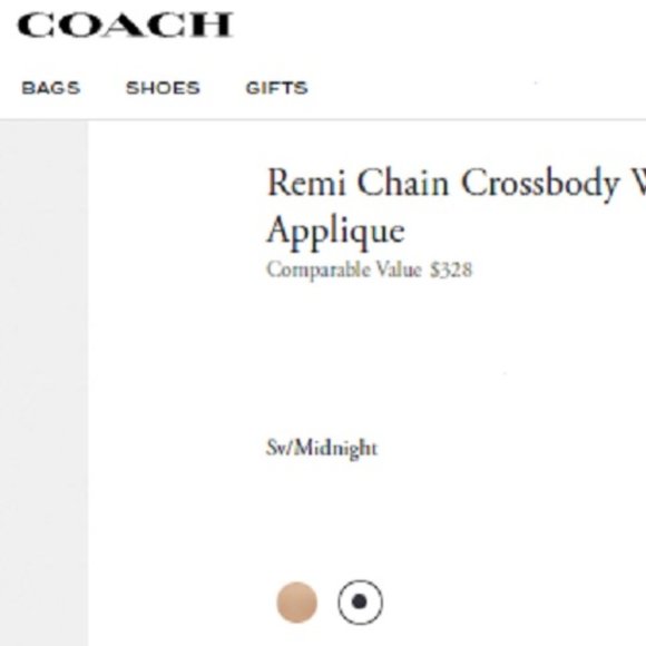 coach remi chain crossbody